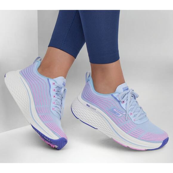 Skechers Women's 10 Blue Pink Max Cushioning Elite 2.0 Platform Sneakers LB10-14 - Picture 1 of 9